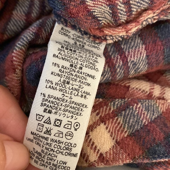 Free People Northern Bound Button Down Plaid Blouse - Picture 7 of 7